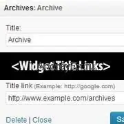 Как добавить ссылку заголовка на виджет в WordPress