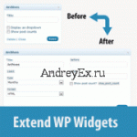 Расширение мощности виджета по умолчанию WordPress
