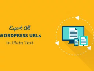 Как экспортировать все URL-адреса в текстовом формате на сайте WordPress