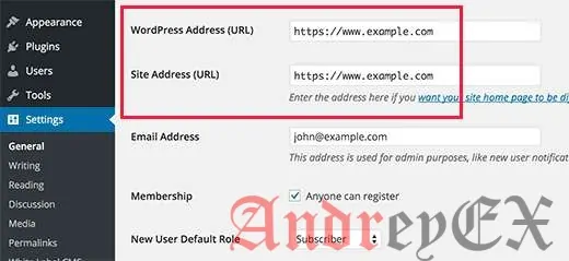 Настройка WordPress использовать HTTPS в URL-адреса для нового веб-сайта