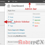 Экраны администрирования в WordPress