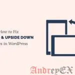 Исправить переворачивающиеся вверх ногами изображения в WordPress