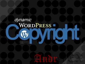Как добавить динамические данные о авторском праве в Footer на WordPress