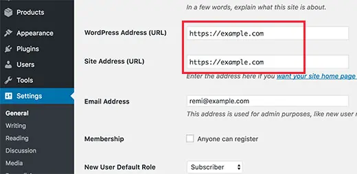 Изменить URL в WordPress для использования HTTPS