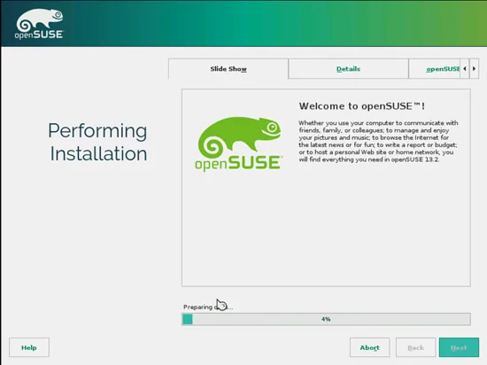 OpenSUSE. форматирование, установка и конфигурирование системы