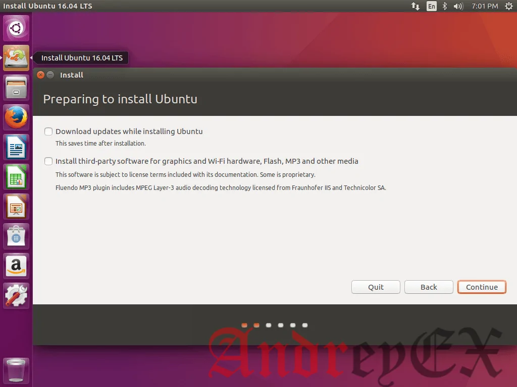 Подготовка к установке Ubuntu 16.04