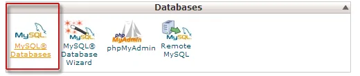 Создание базы данных MySQL в CPanel