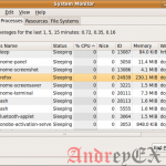 Ubuntu Советы: Графический Мониторинг процессов, памяти, средней нагрузки, и использования дисков
