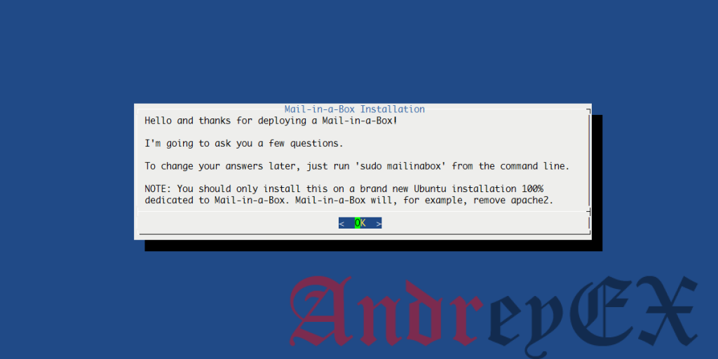Установка Mail-in-a-Box