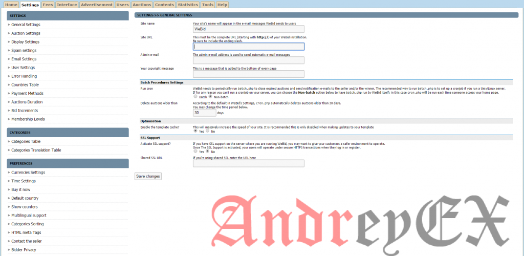 Как установить скрипт интернет аукциона WEBID на CentOS