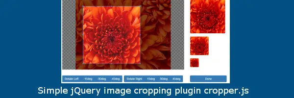 Простая обрезка изображения с помощью cropper.js и PHP