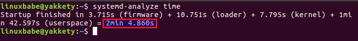 Ubuntu Systemd анализ времени