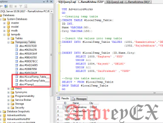 SQL - Временные таблицы