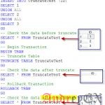 SQL - команда TRUNCATE TABLE