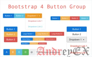Bootstrap - группы кнопок