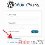 Как отключить сброс пароля в WordPress