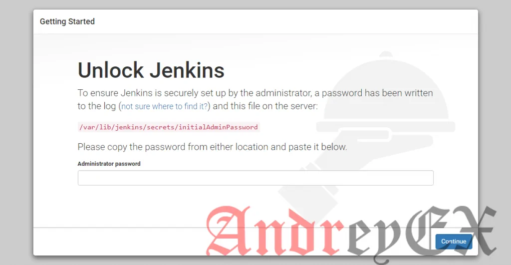 Разблокировка экрана Jenkins