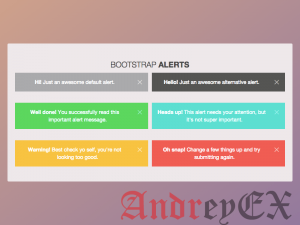 Bootstrap - Оповещения