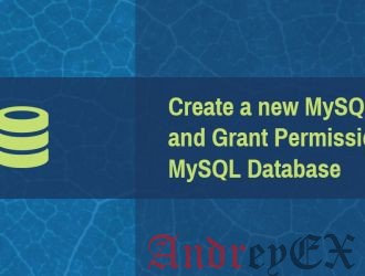 Создание нового пользователя в MySQL и предоставление разрешения базы данных MySQL