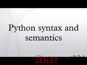 Python 3 - Базовый синтаксис