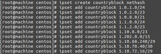 Как использовать «ipset» для блокировки IP-адресов из одной страны