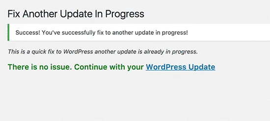 Как исправить ошибку в WordPress «Another Update in Process»