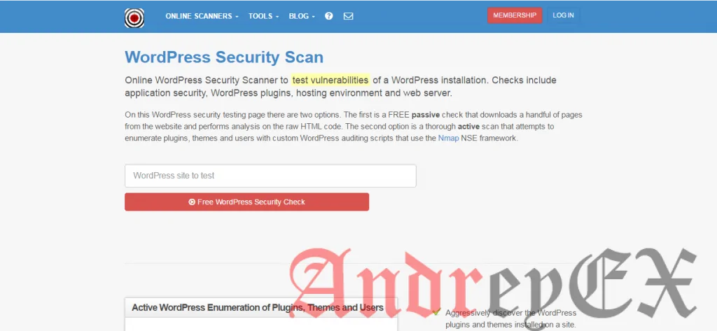 WordPress Scan Security