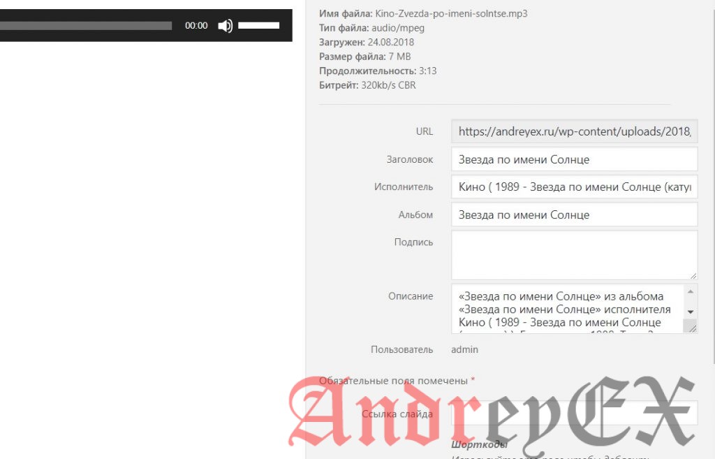 Руководство для начинающих - как создать аудиоплеер в WordPress без плагинов