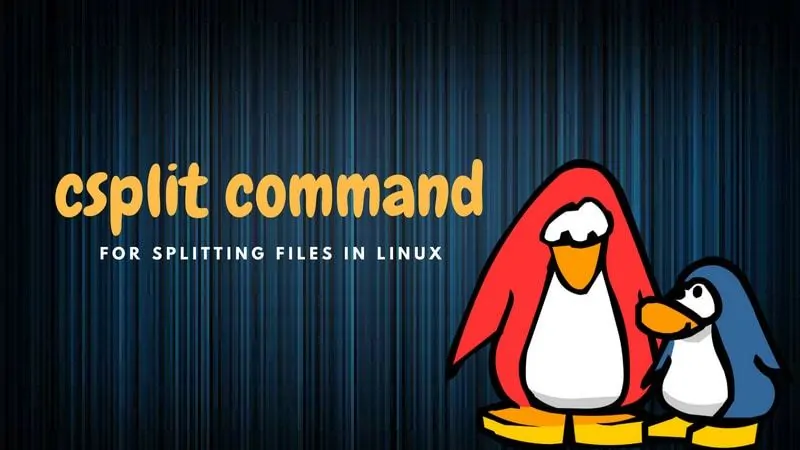 csplit - лучший способ разделения файла в Linux на основе его содержимого