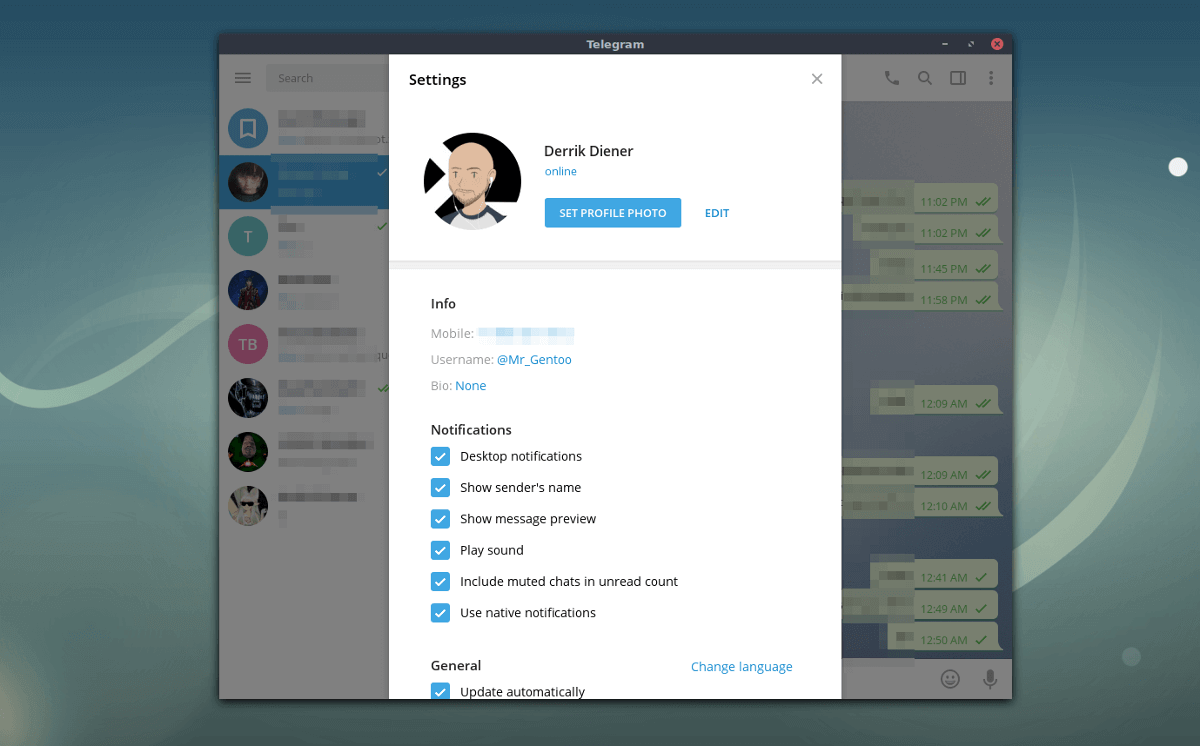 Рабочие версии телеграмм. Телеграмм на Linux. Телеграм профиль. Telegram клиенты. Телеграмм desktop Linux.