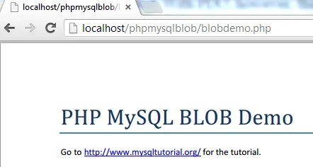 PHP MySQL. BLOB