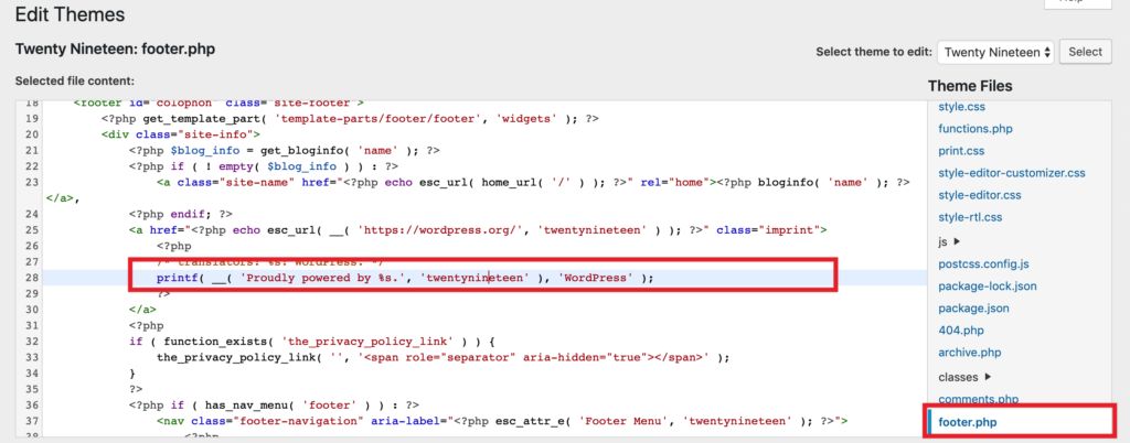 Как полностью удалить Powered By WordPress из нижнего колонтитула с помощью PHP