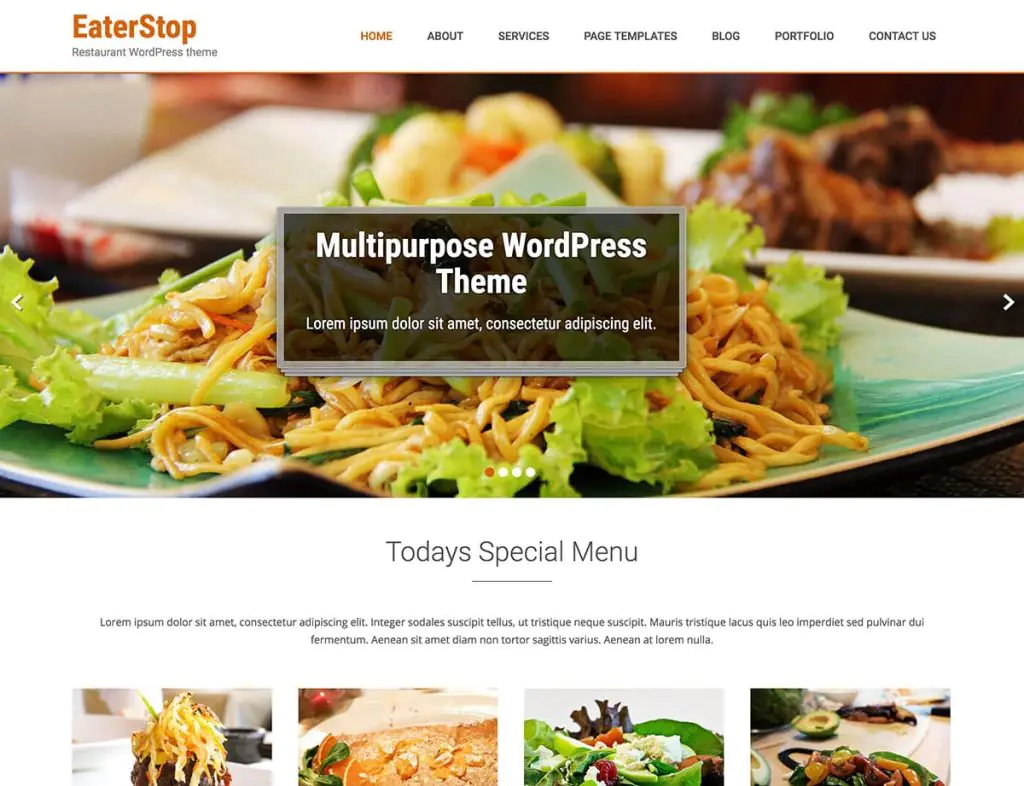 Eaterstop Lite - Тема в WordPress