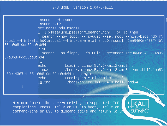 Как сбросить пароль в Kali Linux 2020