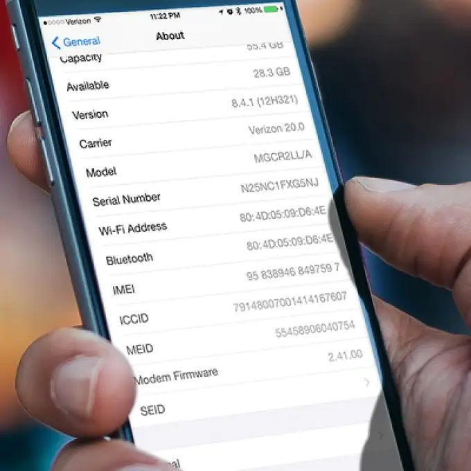 Как узнать номер IMEI вашего Iphone