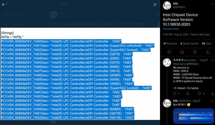 Драйвер Intel открывает множество чипсетов 600-й серии