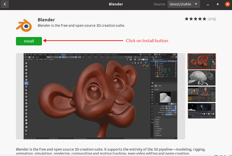 Как установка Blender 3D на Ubuntu 20.04