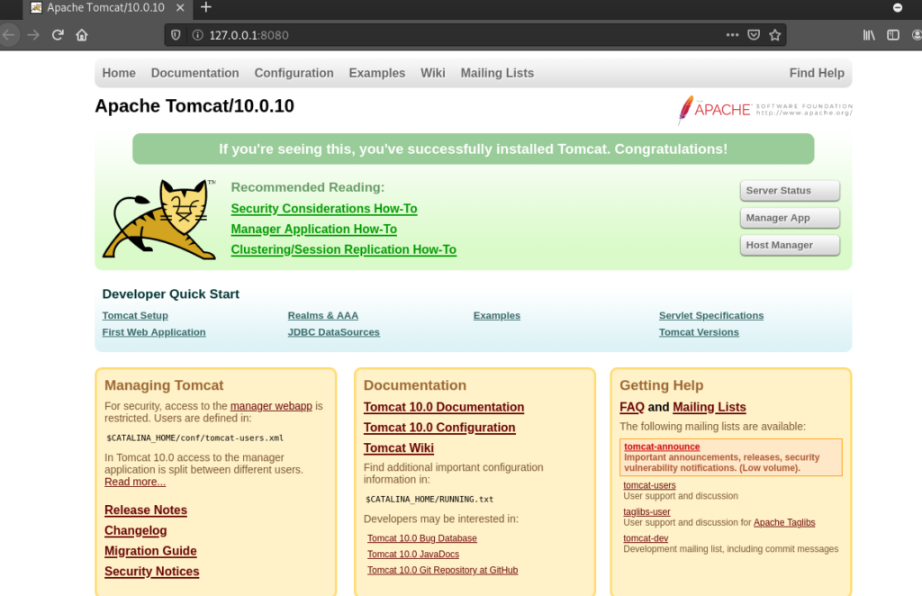 Как настроить Apache Tomcat в Linux