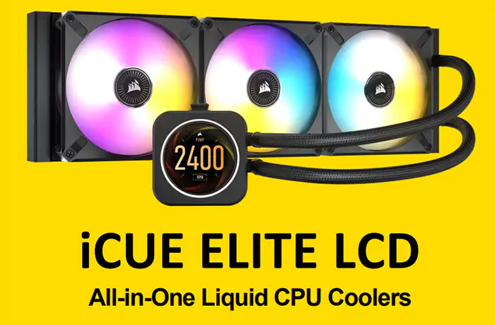 Corsair запускает процессорные кулеры iCue Elite LCD AiO