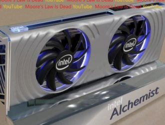 Дизайн видеокарты Intel Arc Alchemist. Серебристый и гладкий