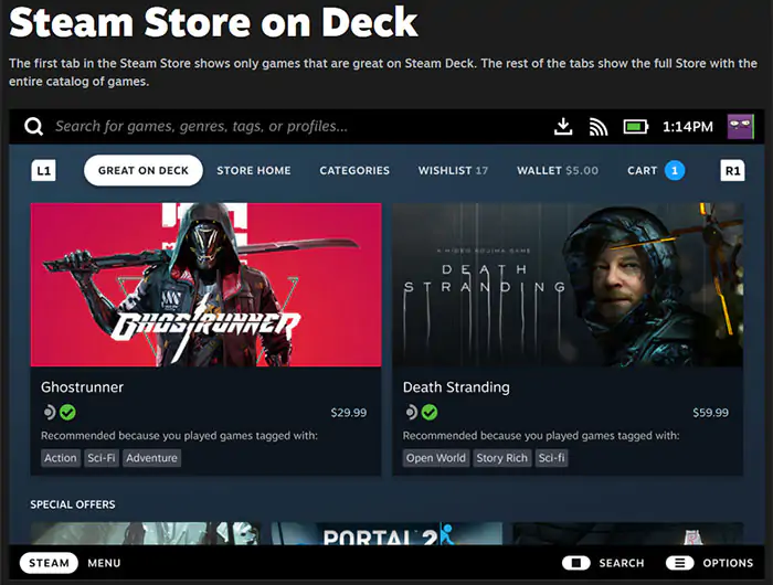 Valve рассмотрит более 50000 игр на совместимость со Steam Deck