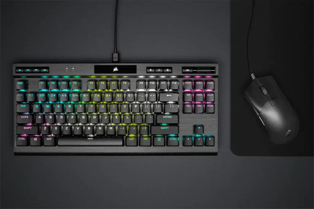 Corsair представляет оптико-механическую игровую клавиатуру K70 RGB TKL