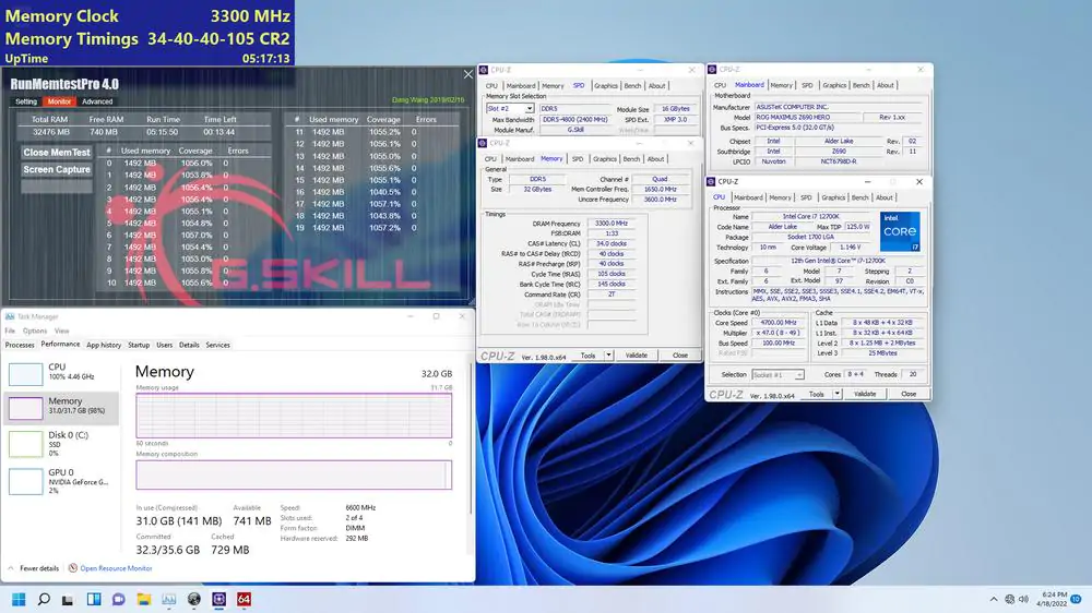 G.Skill представляет новейший комплект памяти DDR5-6600 CL34