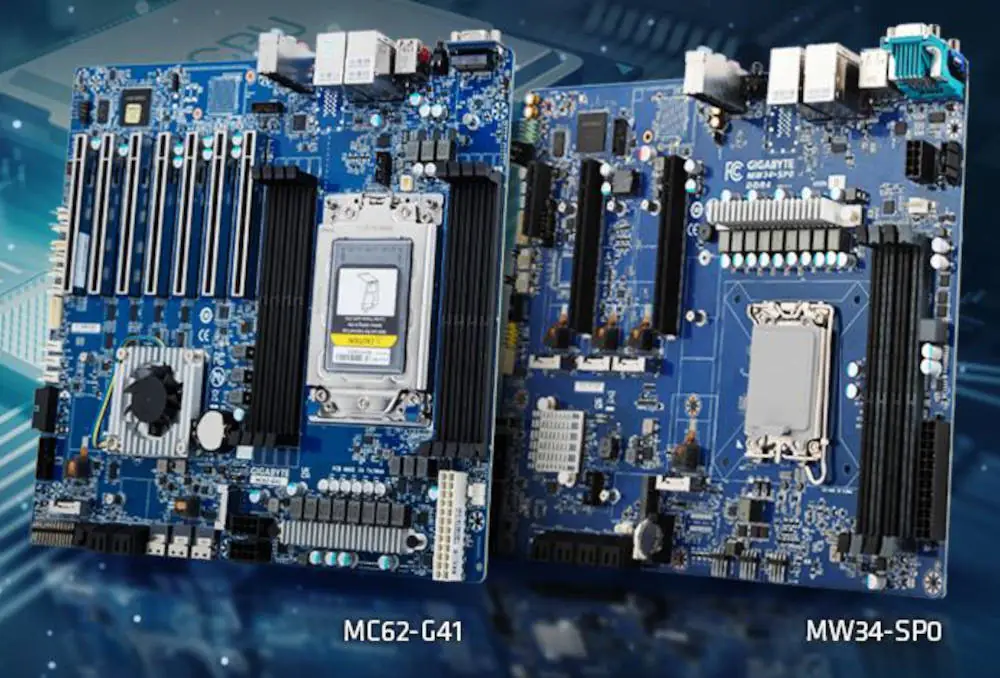 Gigabyte выпускает материнские платы для рабочих станций MC62-G41 и MW34-SP0