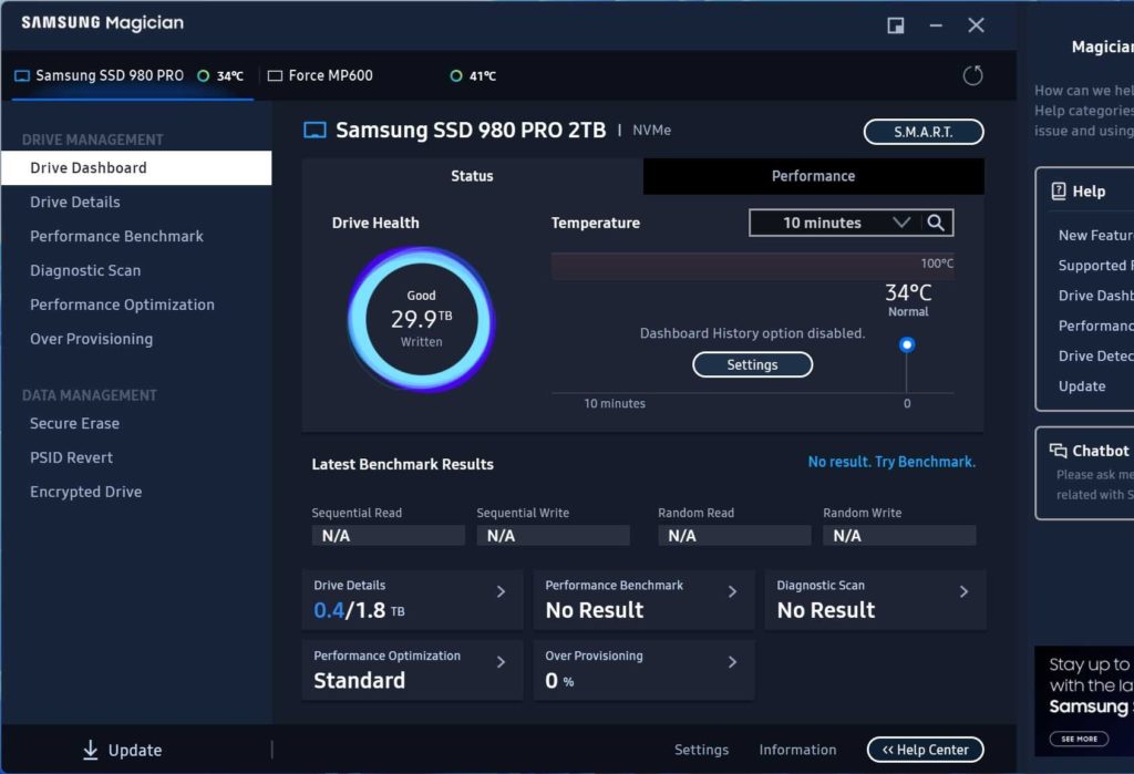 Обзор твердотельного накопителя Samsung 980 Pro емкостью 2 ТБ