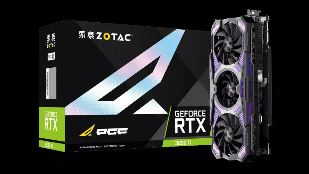 Zotac выпускает гигантскую четырехслотовую видеокарту RTX 3090 Ti PGF OC