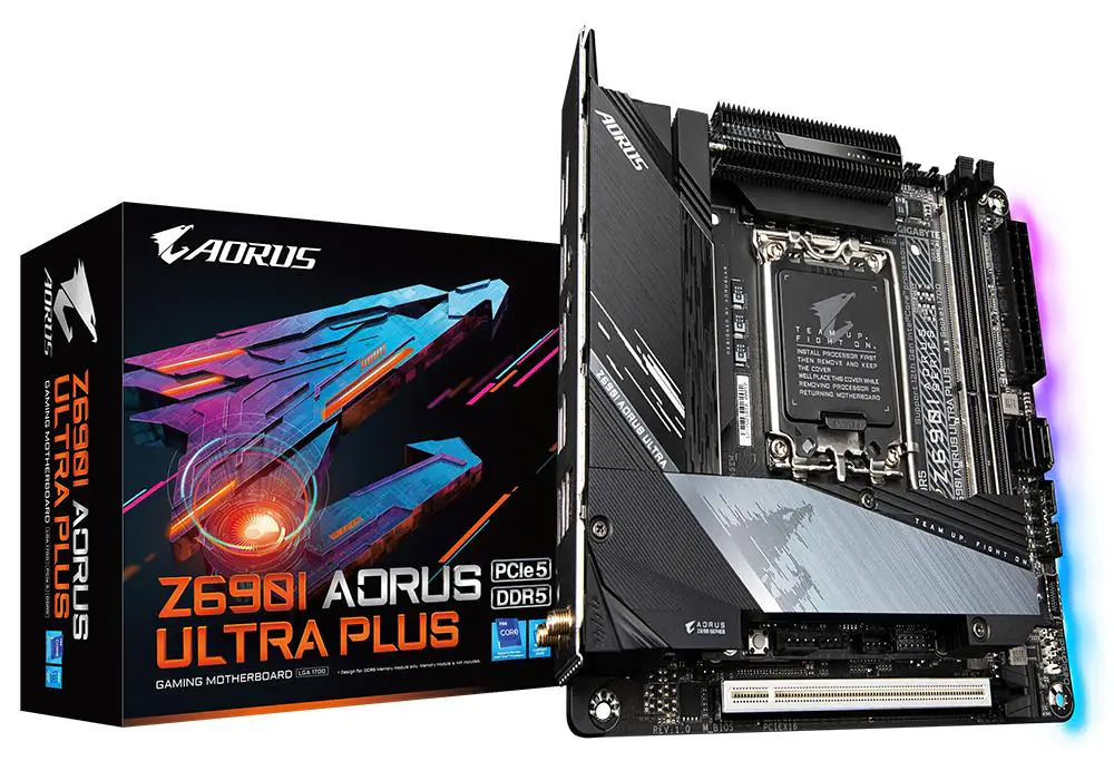 Gigabyte выпускает материнскую плату Z690i Aorus Ultra Plus ITX в вариантах DDR5 и DDR4