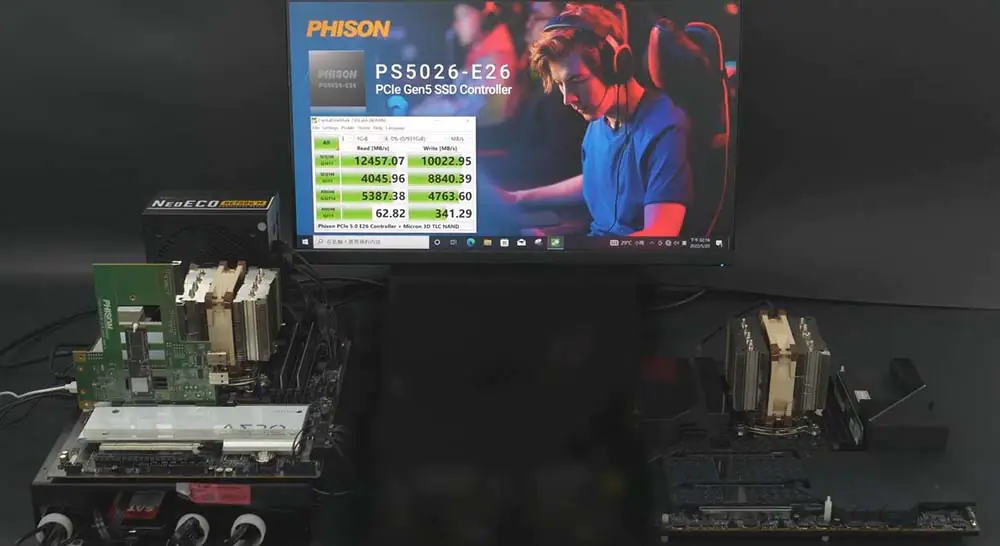 Контроллер твердотельных накопителей Phison PCIe 5 разбивает 12 ГБ/с на неизданной мобильной платформе AMD X670