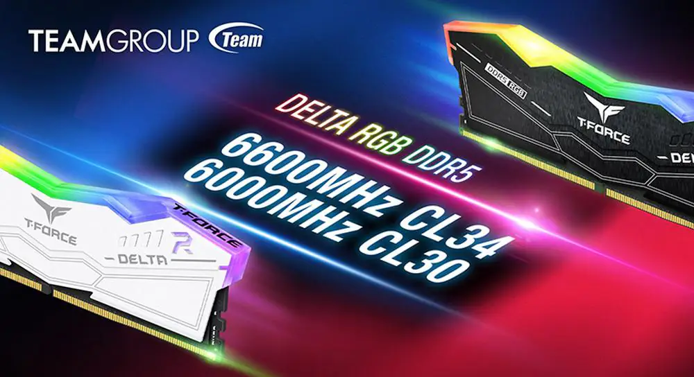 TeamGroup представляет комплекты памяти T-Force Delta RGB DDR5-6600 и DDR5-6000