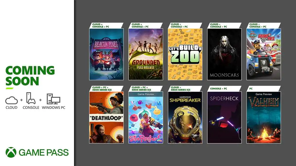 Deathloop, Valheim и Grounded присоединятся к Xbox Game Pass в этом месяце